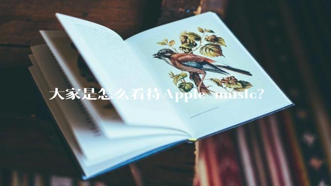 大家是怎么看待Apple music？